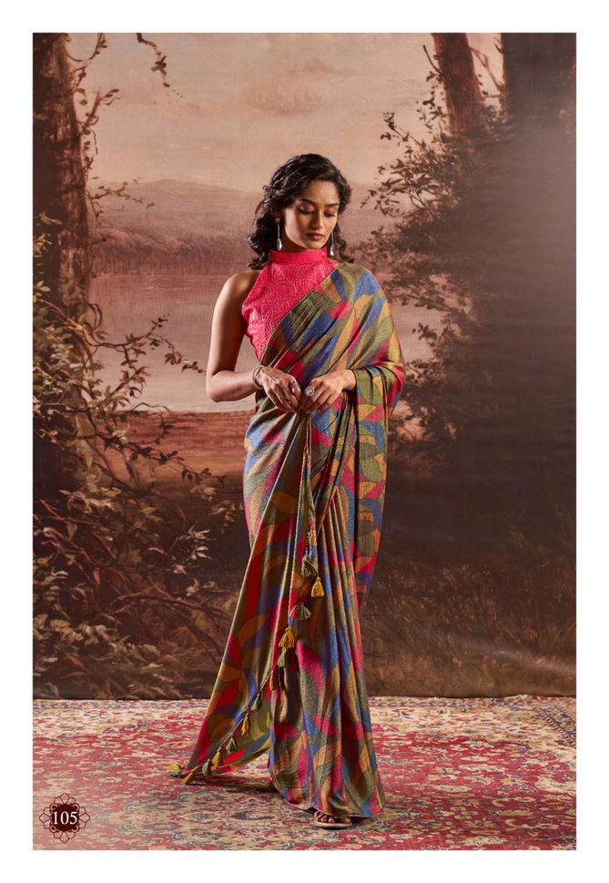 Venza By Stavan Printed Party Wear Sarees Wholesale Suppliers In Mumbai
